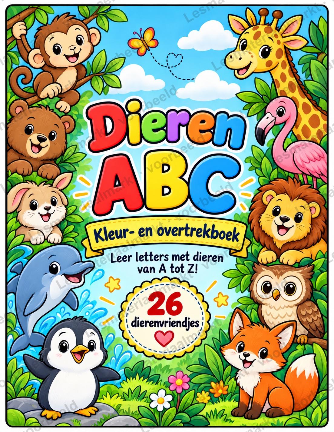 Preview van Dieren ABC – Kleuren & Letters Leren | Groep 1/2 - 3