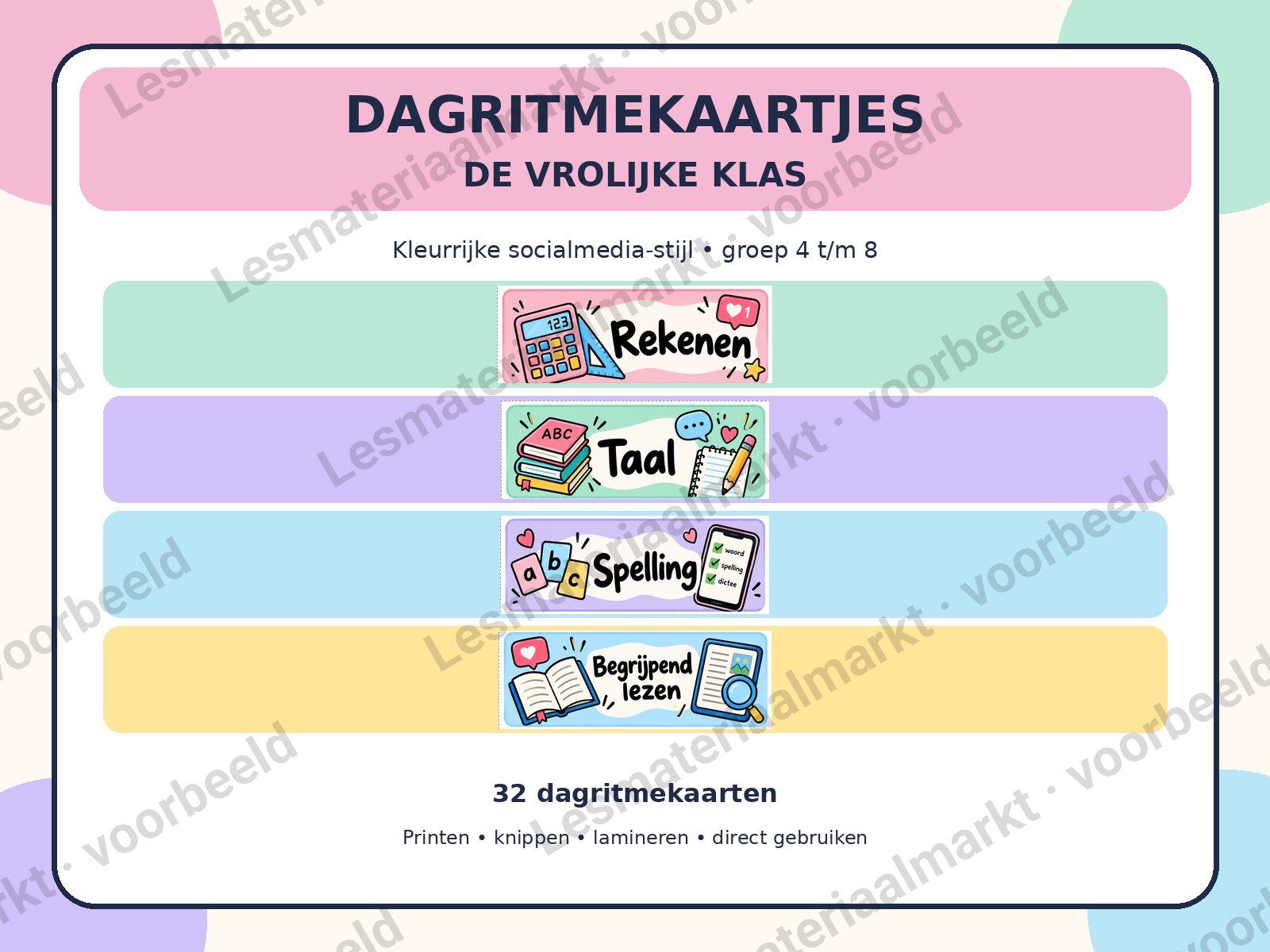 Preview 1 van Dagritmekaartjes