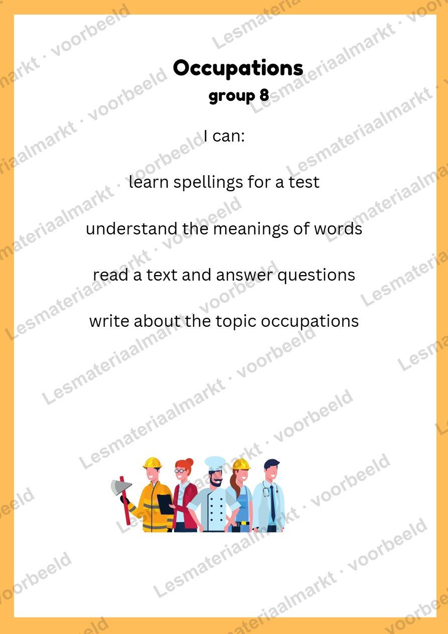 Preview van English - Group 8  - Occupations