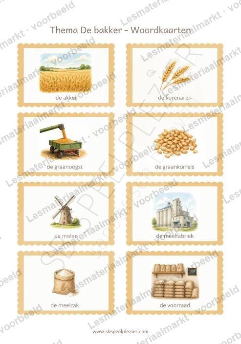 Preview 1 van Woordkaarten De Bakker