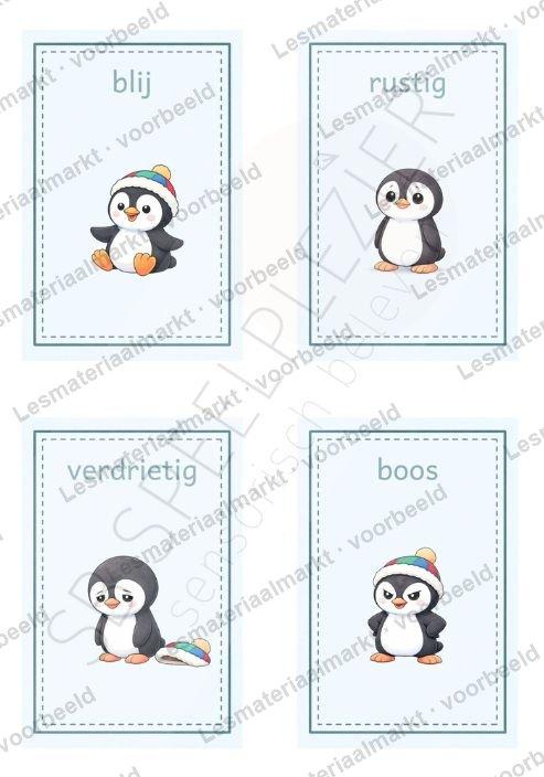 Preview 1 van Pinguin Emotiebundel