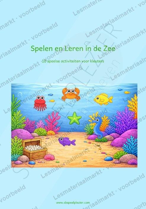 Preview 1 van Spelen en Leren in de Zee – Werkbladenbundel