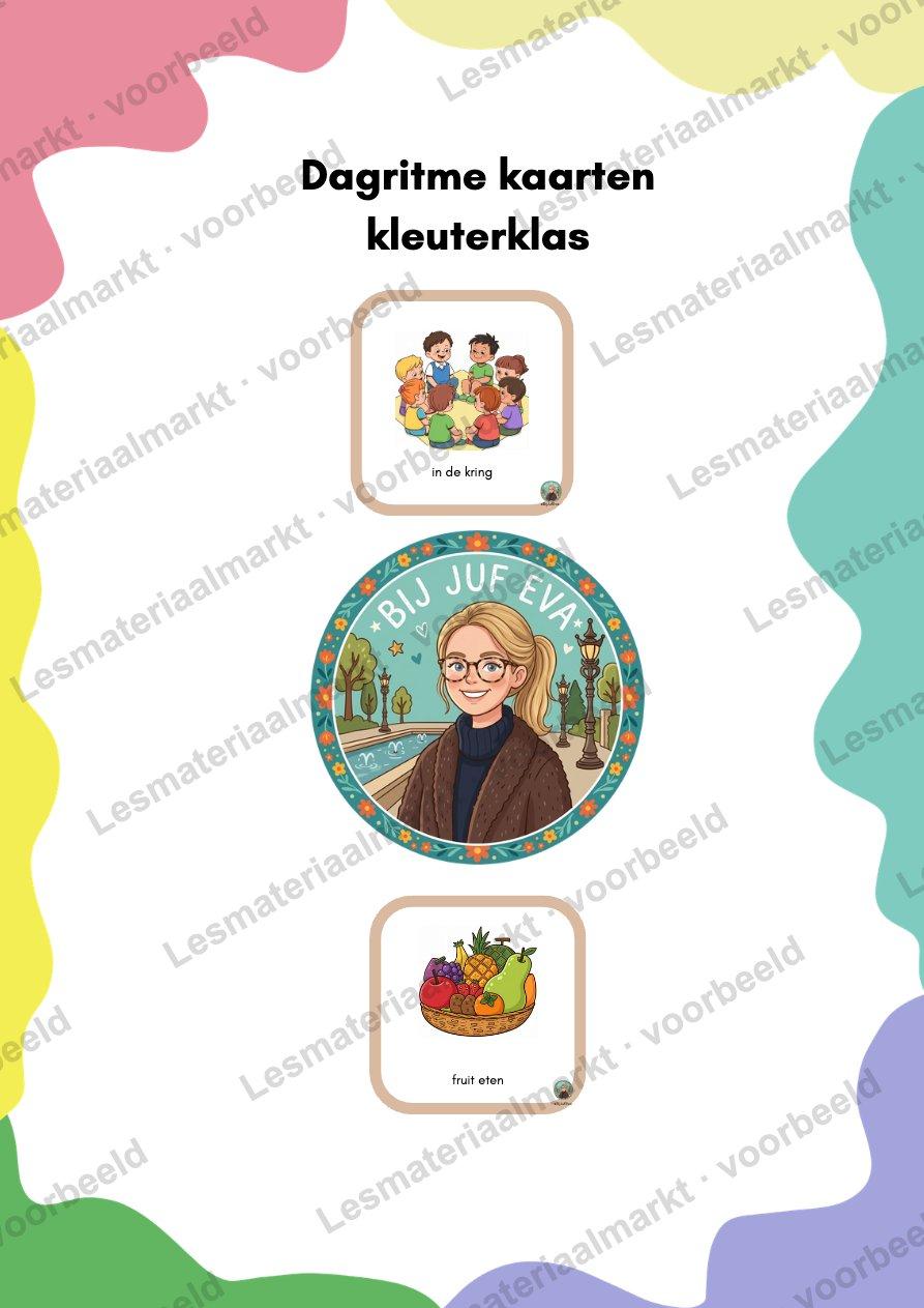 Preview van Dagritme Kaarten Kleuters