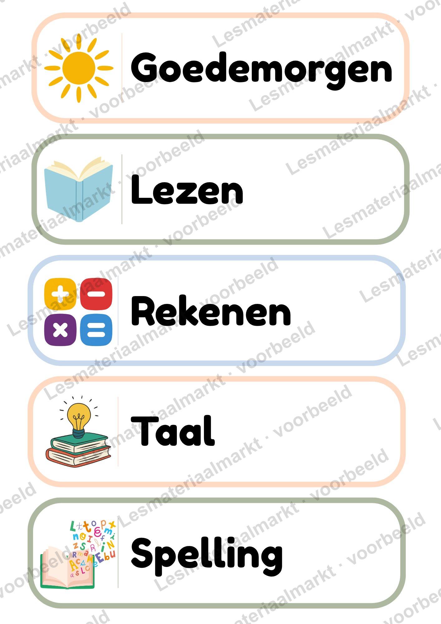 Preview 1 van Dagritme Kaarten