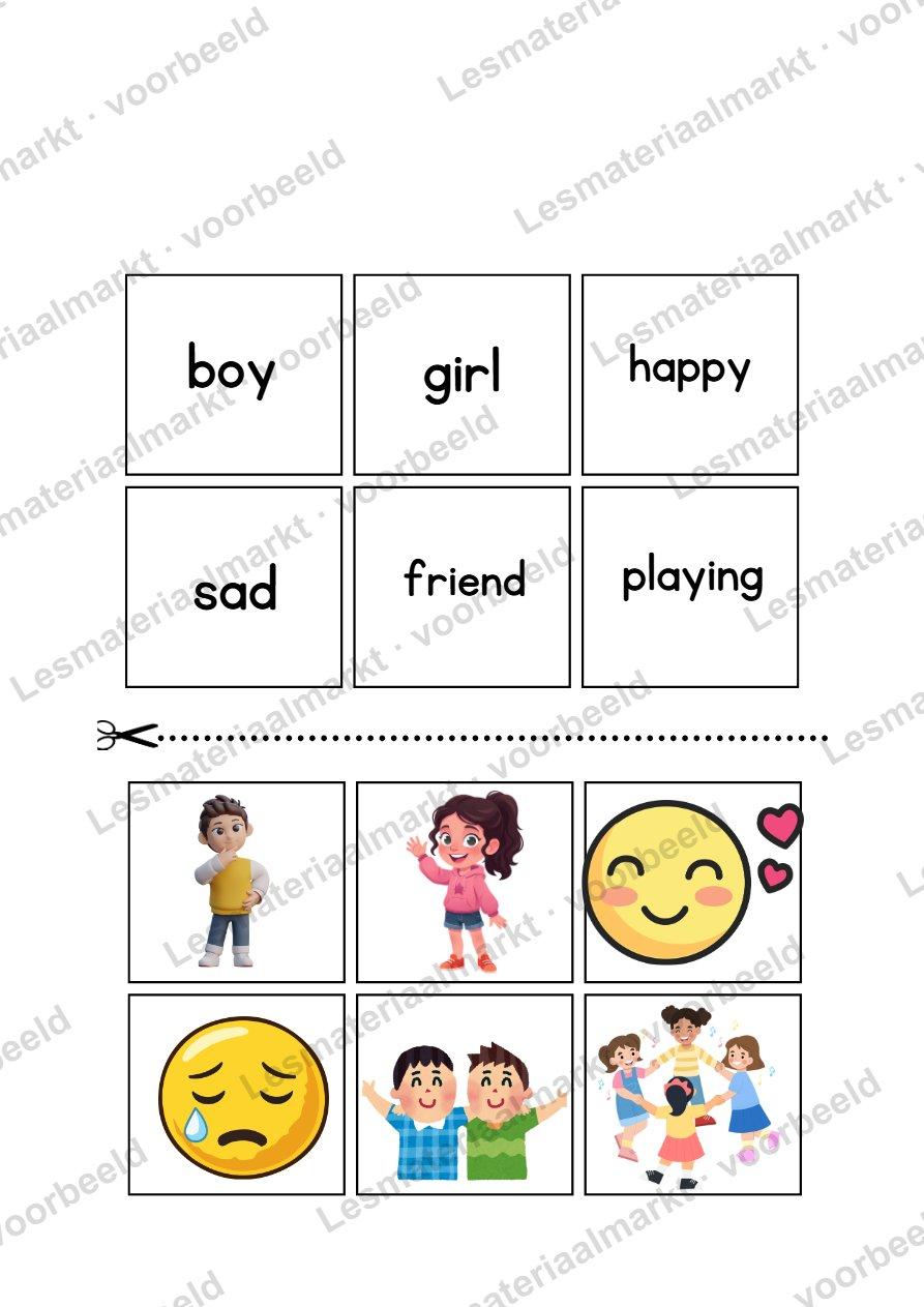 Preview van Groep 1, 2,3 -  English  -  Myself Words
