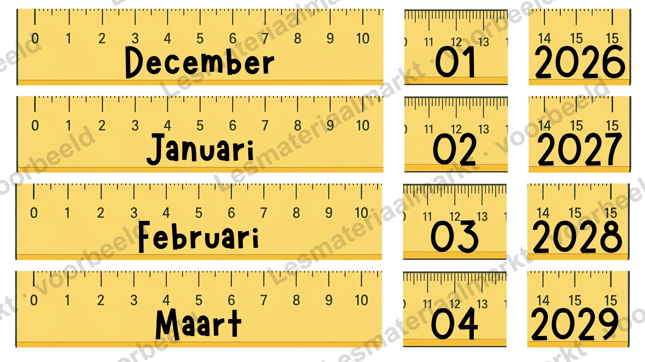 Preview van Kalender Flip Kaarten