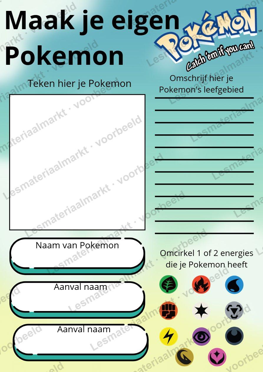 Preview van Ontwerp je eigen Pokemonkaart