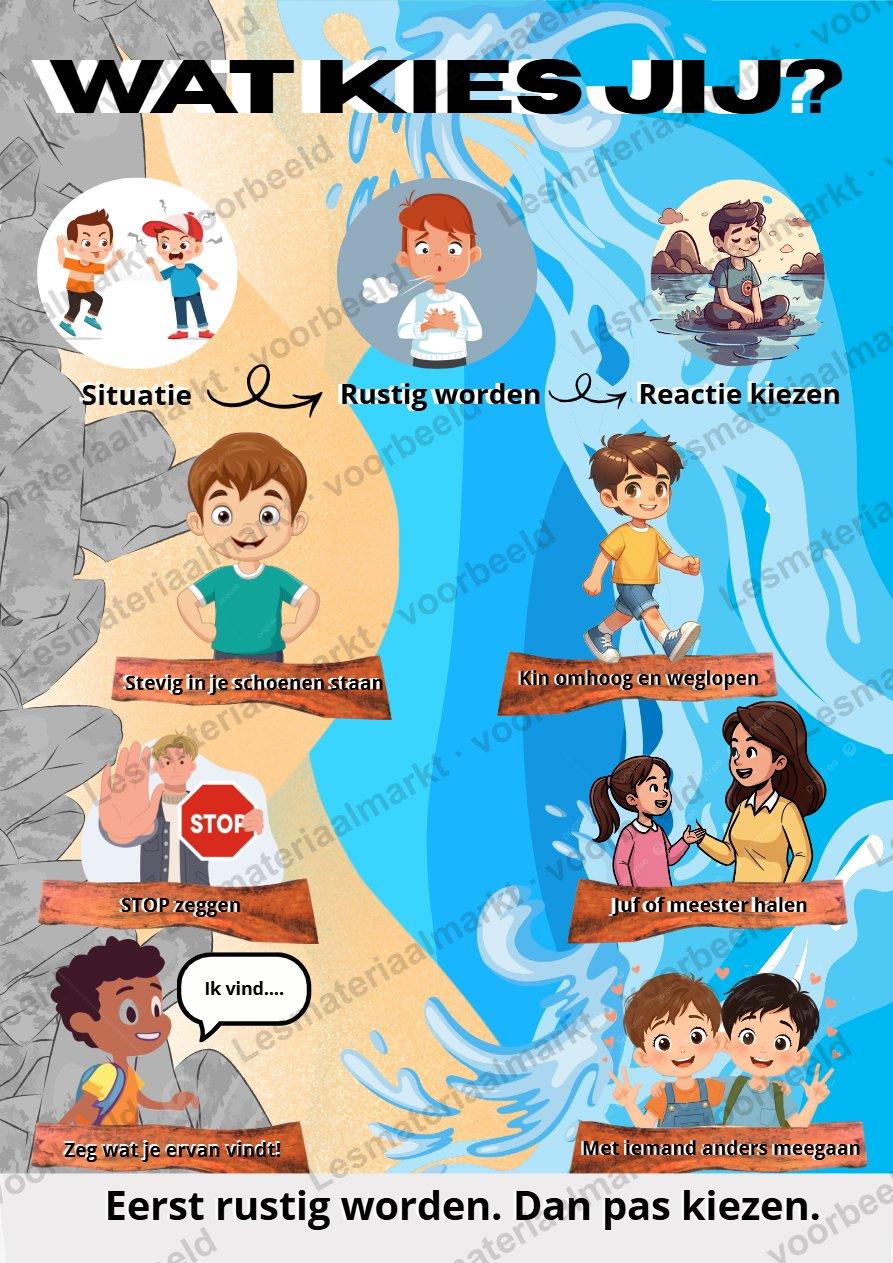 Preview van Rots & Water Poster – Duidelijke Keuzes in Moeilijke Situaties
