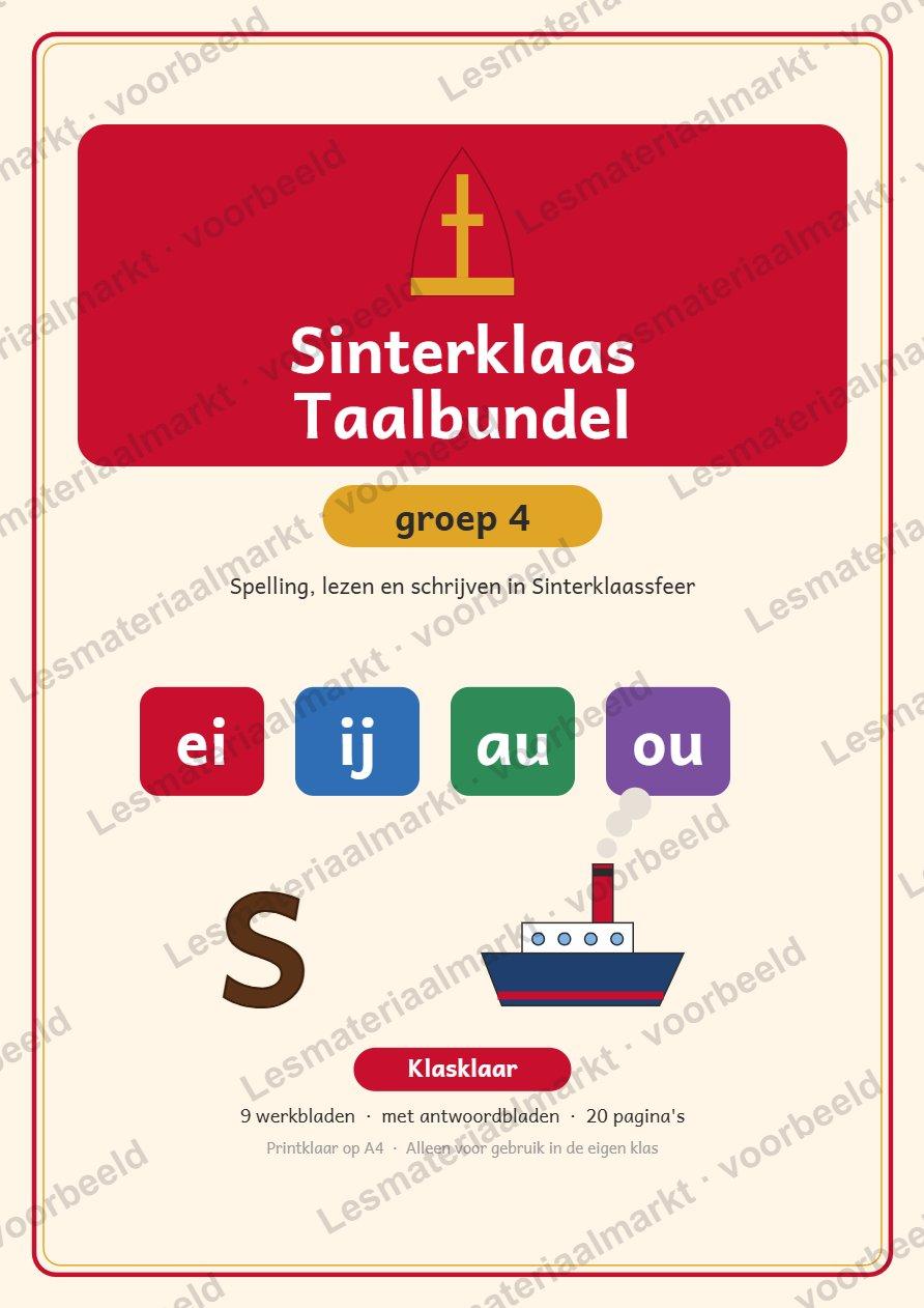 Preview van Sinterklaas Taalbundel Groep 4