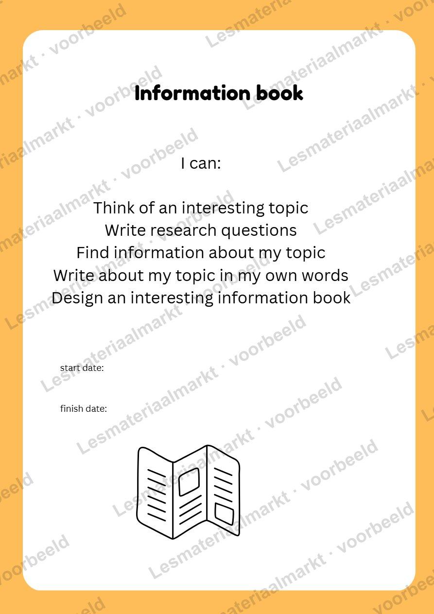 Preview van Create Your Own Information Book