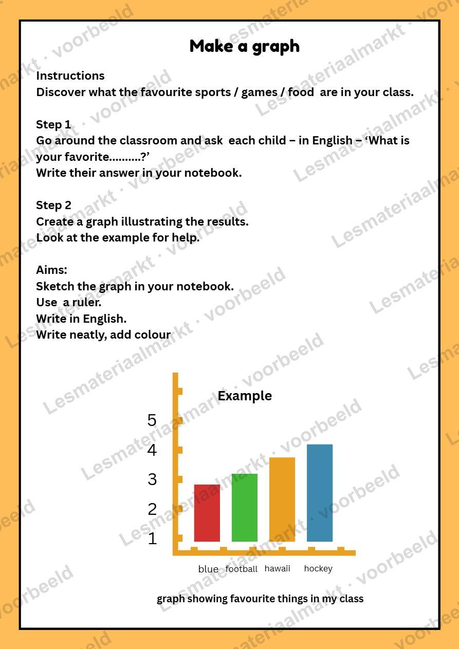 Preview van Make a bar graph.