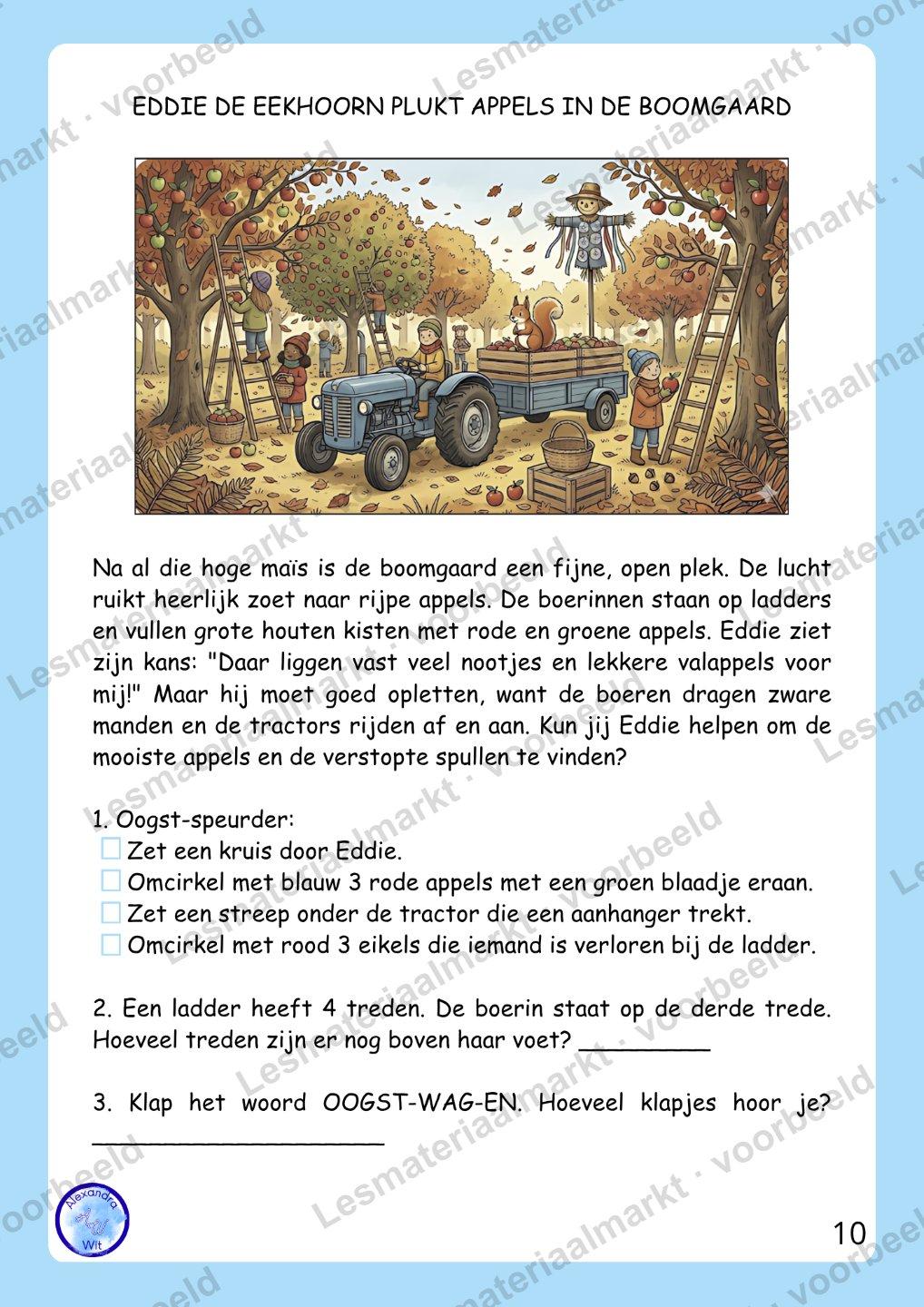 Preview van Zoekplaten met Eddie De Eekhoorn (Groep 3-4)