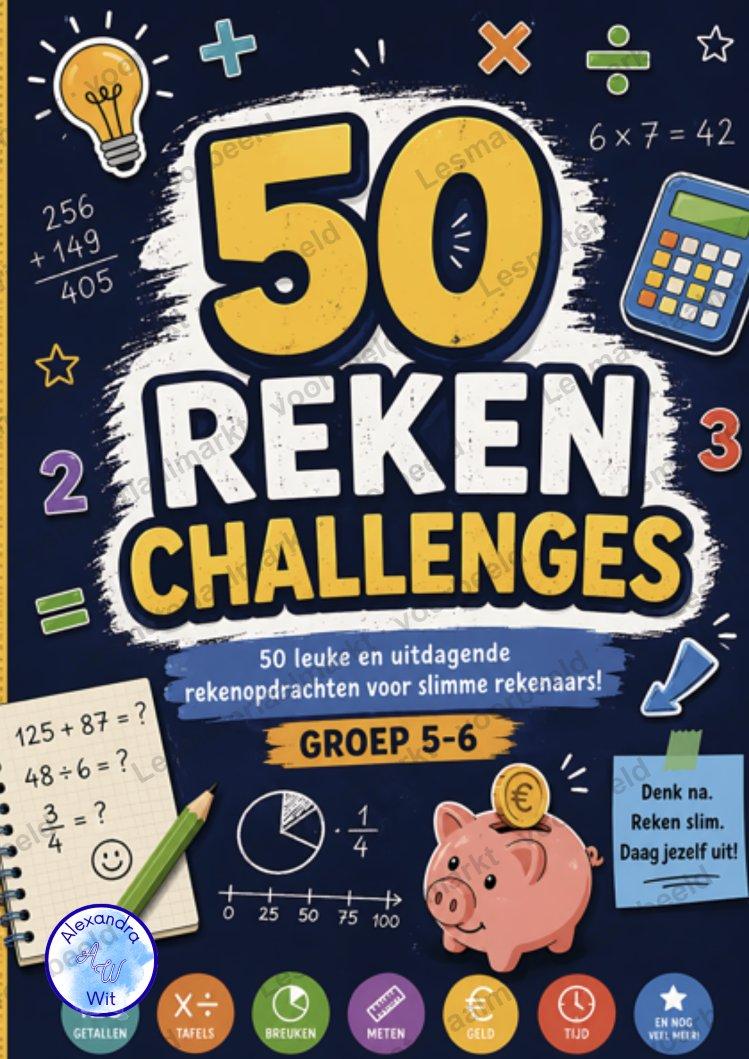 Preview 1 van 50 Reken Challenges (Groep 5-6)