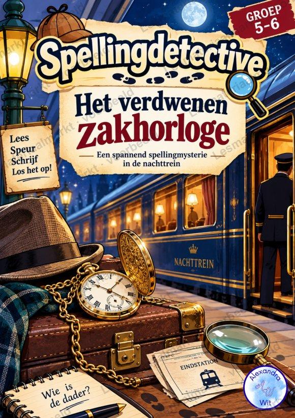 Preview van SpellingDetective - Het Verdwenen Zakhorloge (Groep 5-6)