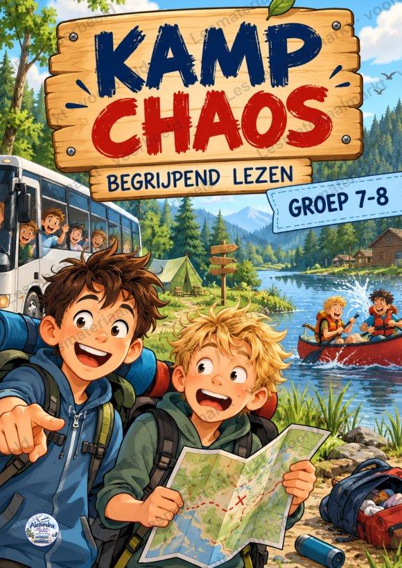 Preview van Begrijpend Lezen - Kamp Chaos (Groep 7-8)