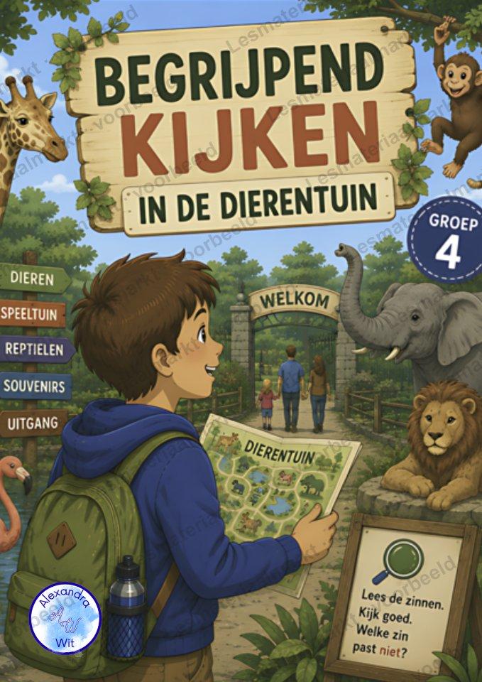 Preview van Begrijpend Kijken In De Dierentuin (Groep 4)