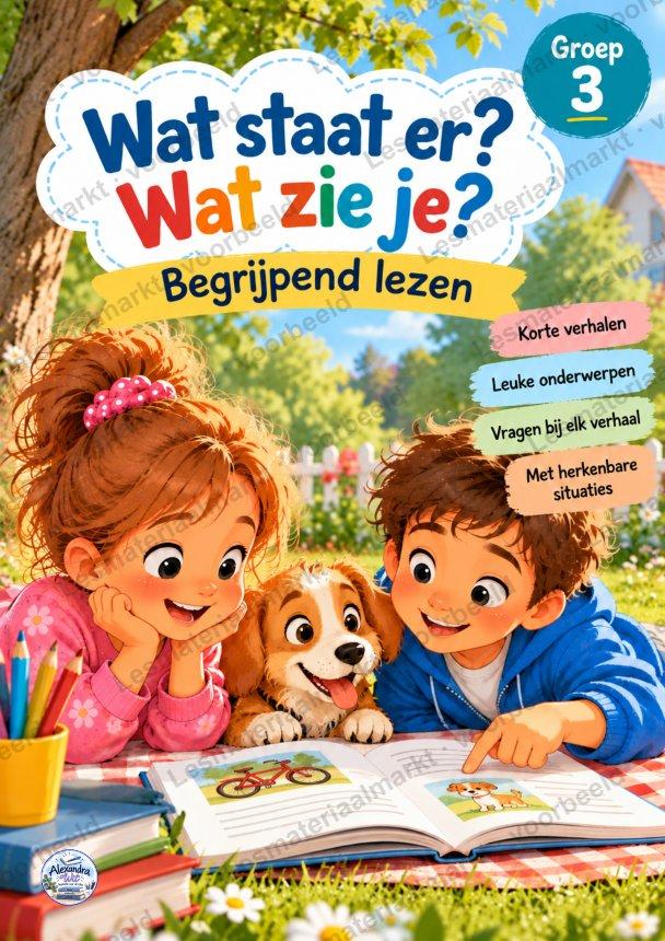 Preview 1 van Begrijpend Lezen - Wat Staat Er? Wat Zie Je? (Groep 3)