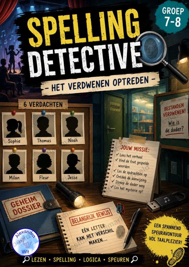 Preview 1 van Spellingdetective - Het Verdwenen Optreden (Groep 7-8)