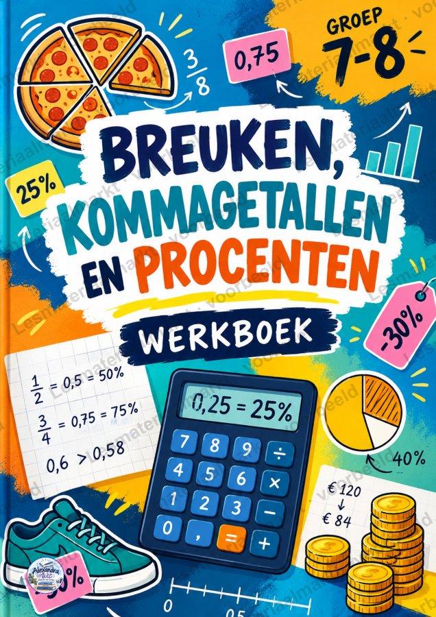 Preview 1 van Breuken, Kommagetallen En Percentages (Groep 7-8)