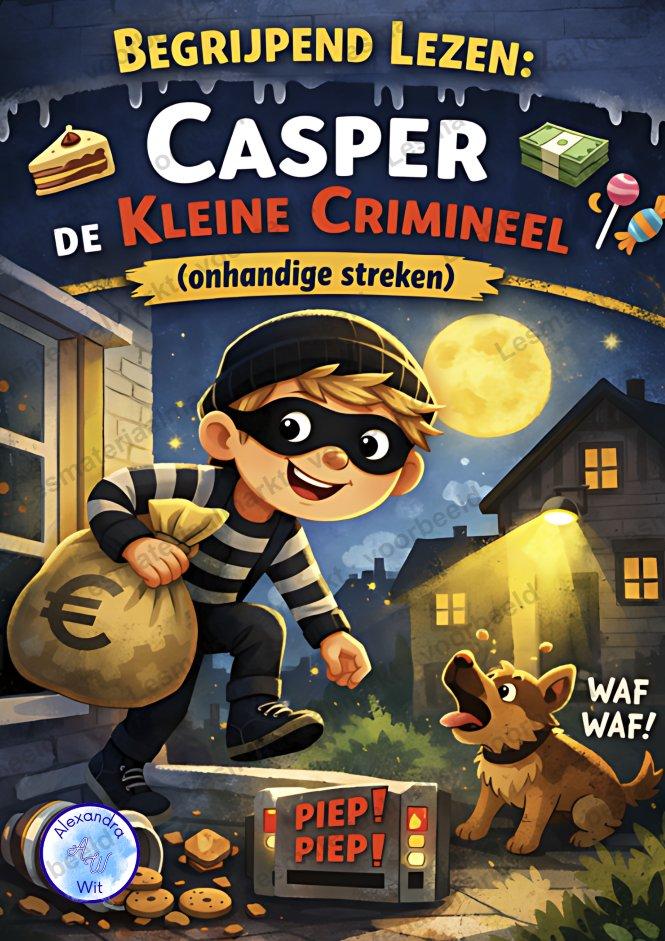 Preview 1 van Begrijpend Lezen - Casper De Kleine Crimineel (Groep 4)