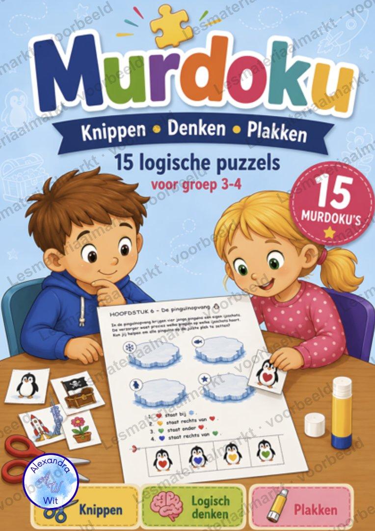 Preview van Murdoku - Knippen, Denken, Plakken (Groep 3-4)