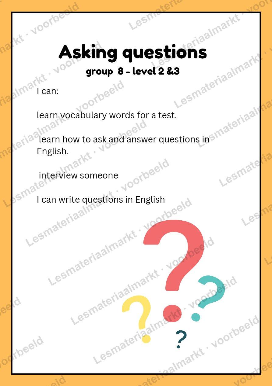Preview van Group 8 -  Asking Questions