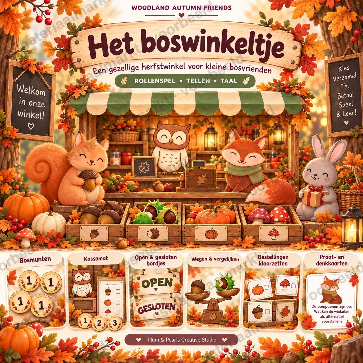 Preview 1 van Herfstwinkeltje Woodland Autumn Friends